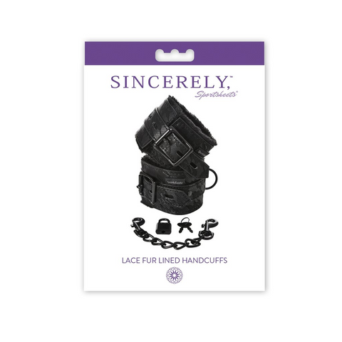 Sportsheets Lace Fur Lined Handcuffs