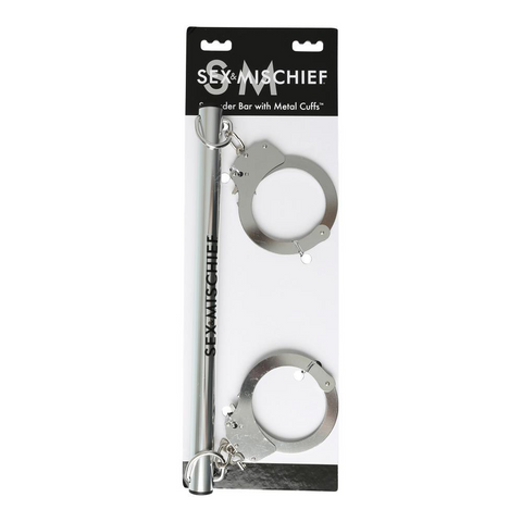 S&M Spreader Bar Metal Cuffs