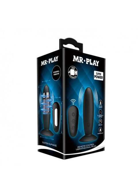 Pretty Love Mr Play Vibrating Anal Plug - 45W-MR Black