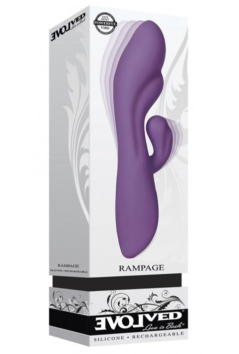 Evolved Rampage Dual Vibrator - Purple