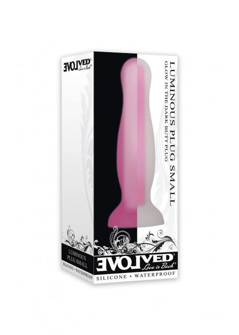 Evolved Luminous Plug Small Pink - Glow in the Dark