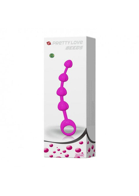 Pretty Love Rippled Silicone Anal Beads