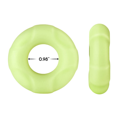 Forto F-33 Cock Ring Glow Green Large