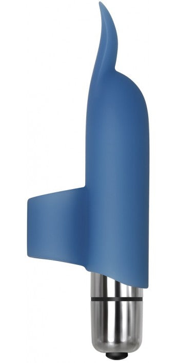 Adam & Eve Silicone Blue Dolphin Finger Vibe
