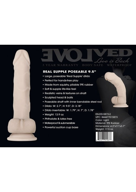 Evolved Real Supple Poseable 9.5" Dong
