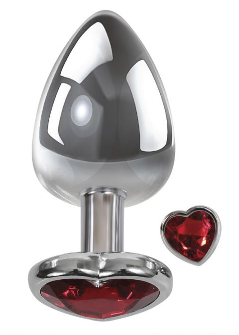 Adam & Eve Red Heart Anal Plug Large