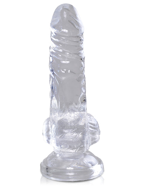 King Cock Clear 4" with Balls