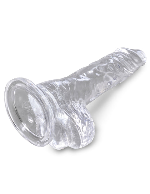 King Cock Clear 4" with Balls
