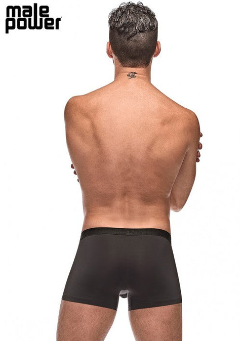 Male Power Private Screening Pouch Short Leaf Black M - 182262