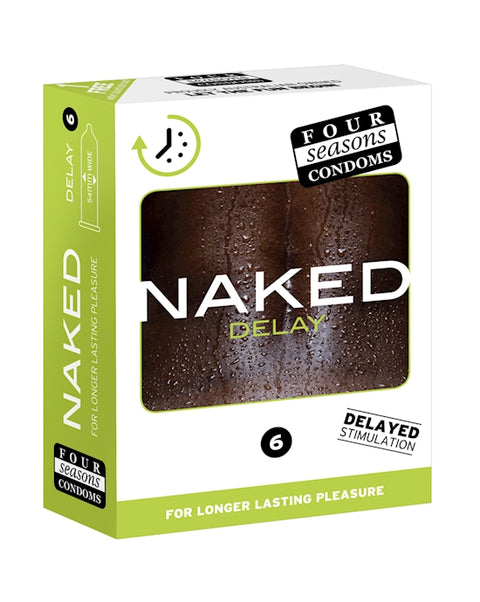 Four Seasons Condoms Naked Delay 6 Pack