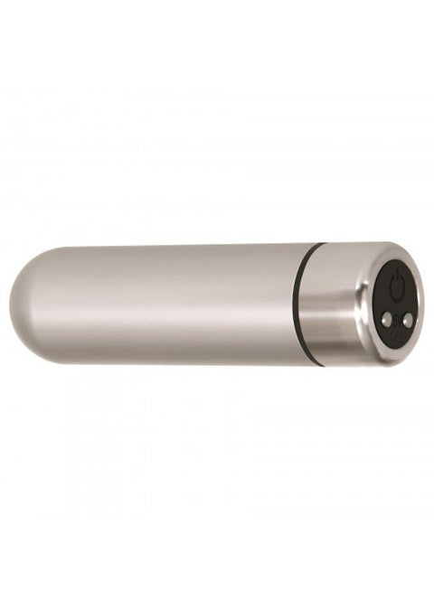 Adam & Eve Rechargeable Silver Metal Bullet