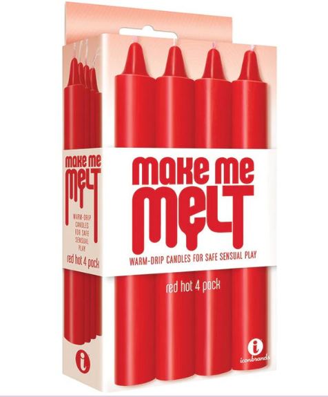 Make Me Melt Candles 4pk Red Hot