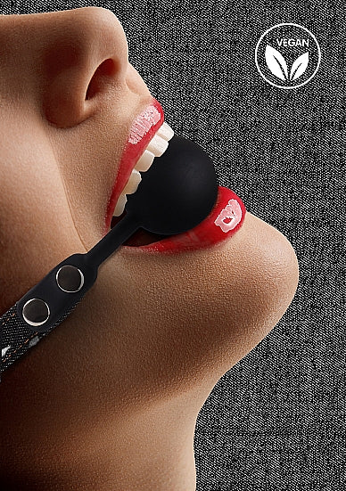 Ouch Silicone Ball Gag Denim Blk