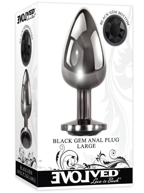 Evolved Black Gem Anal Plug Large