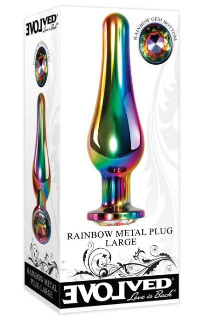 Evolved Rainbow Metal Plug Large