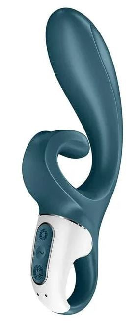 Satisfyer Hug Me Rabbit Vibrator Grey Green