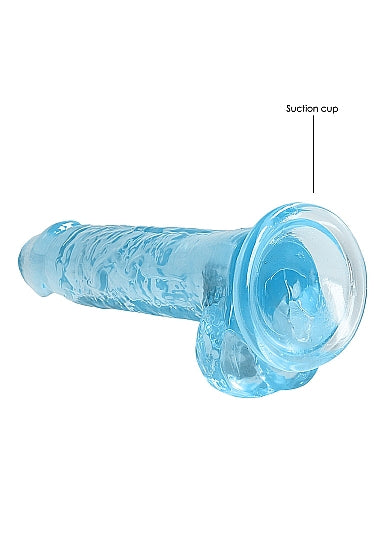 Realrock Dildo with Balls 7" Blue