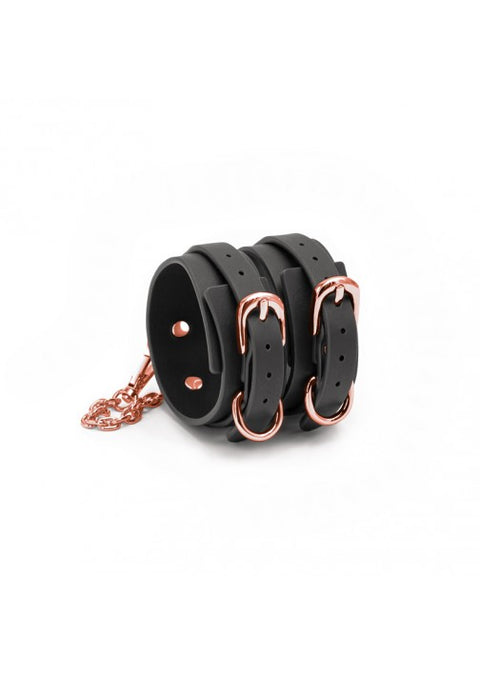 Bondage Couture Ankle Cuffs Black