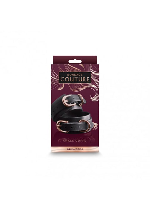Bondage Couture Ankle Cuffs Black