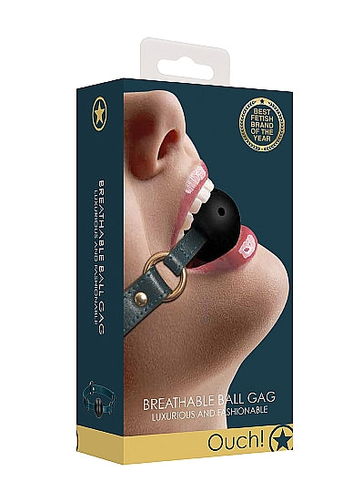 Ouch! Breathable Ball Gag Green