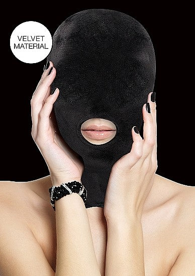 Ouch Velvet Mask With Mouth Opening