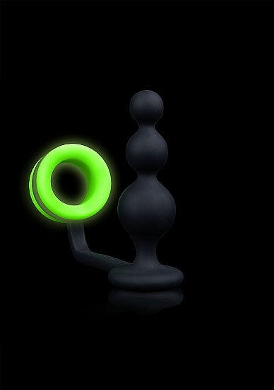Ouch Glow in Dark Bead Plug w/ Ring