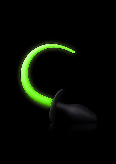 Ouch Glow In The Dark - Silicone Puppy Tail Plug