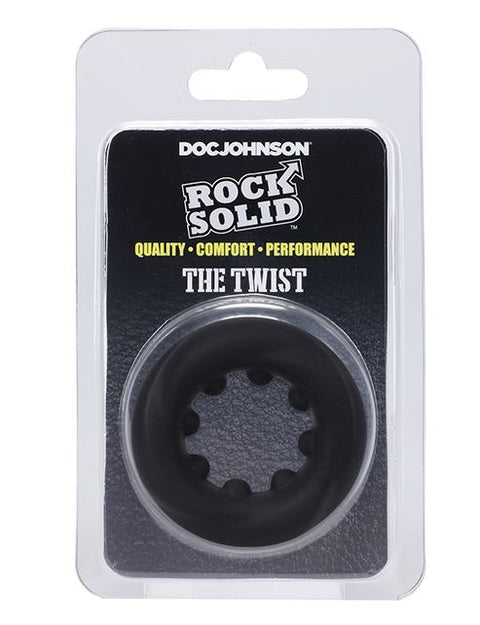 Doc Johnson Rock Solid The Twist C-Ring Black