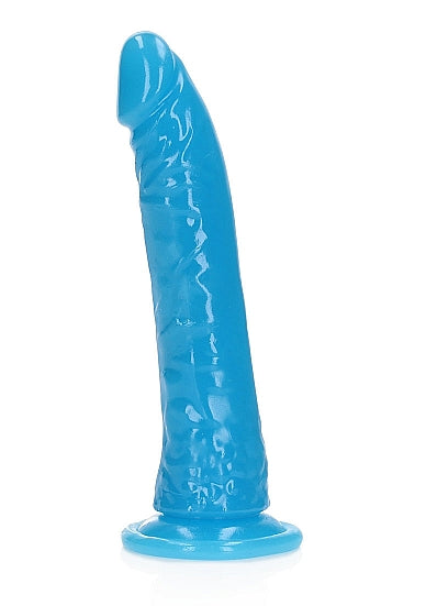Realrock 7" Glow-N-Dark Dildo Blue