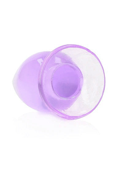 Realrock 4.5" Crystal Clear Plug Purple