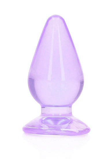 Realrock 4.5" Crystal Clear Plug Purple