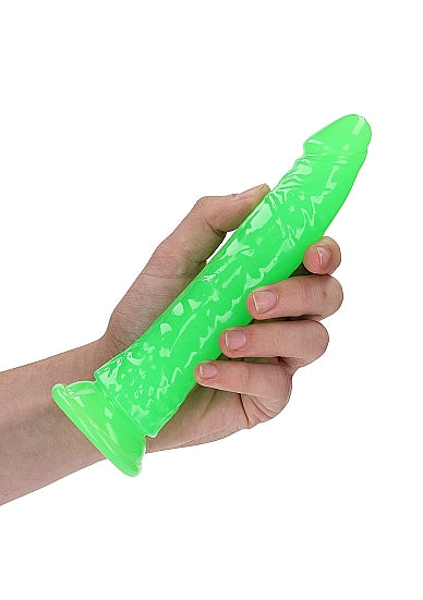 Realrock 7" Glow-N-Dark Dildo Green