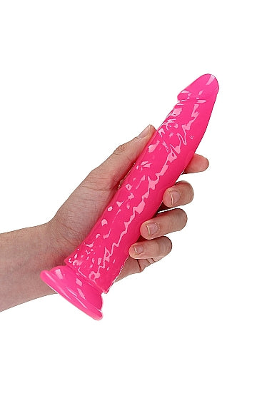 Realrock 7" Glow-N-Dark Dildo Pink