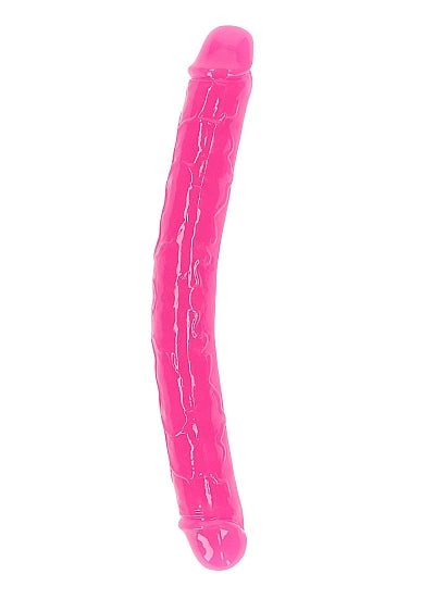 Realrock 12" Glow-N-Dark Double Dong Pink