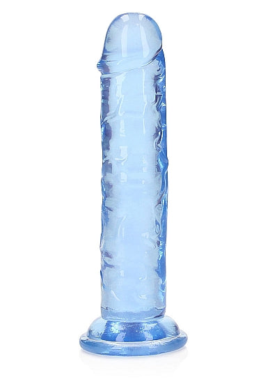Realrock 6" Crystal Clear Dildo Blue