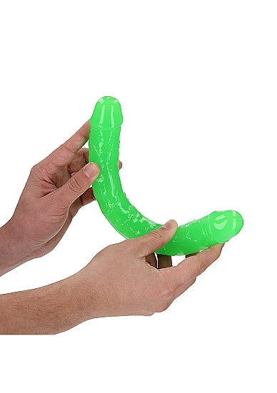 Realrock 12" Glow-N-Dark Double Dong Green