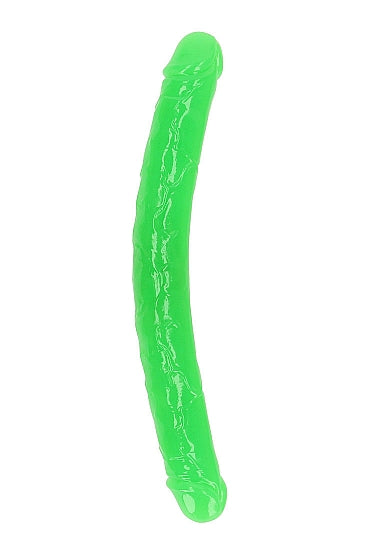 Realrock 15" Glow-N-Dark Double Dong Green