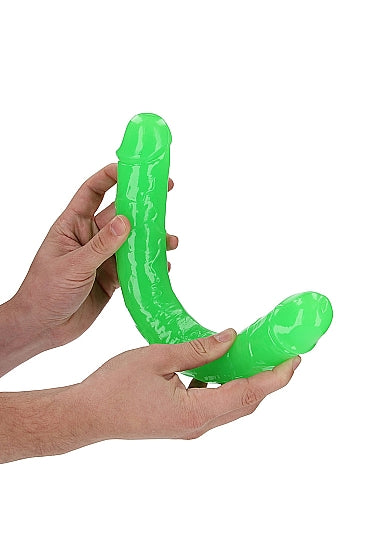 Realrock 15" Glow-N-Dark Double Dong Green