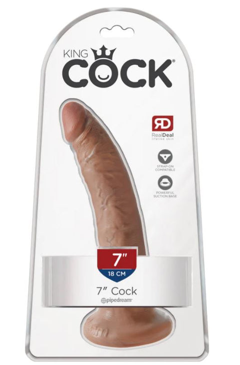 King Cock 7" Tan