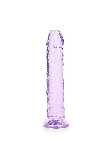 Realrock 9" Crystal Clear Dildo Purple