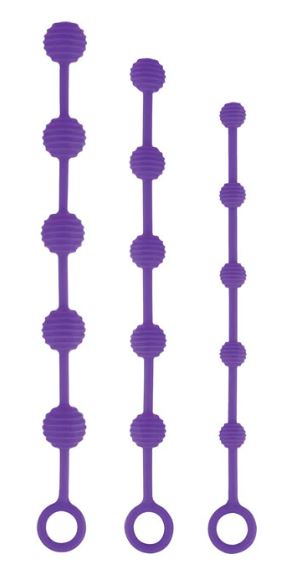Bead Delight Silicone Anal Beads - Purp