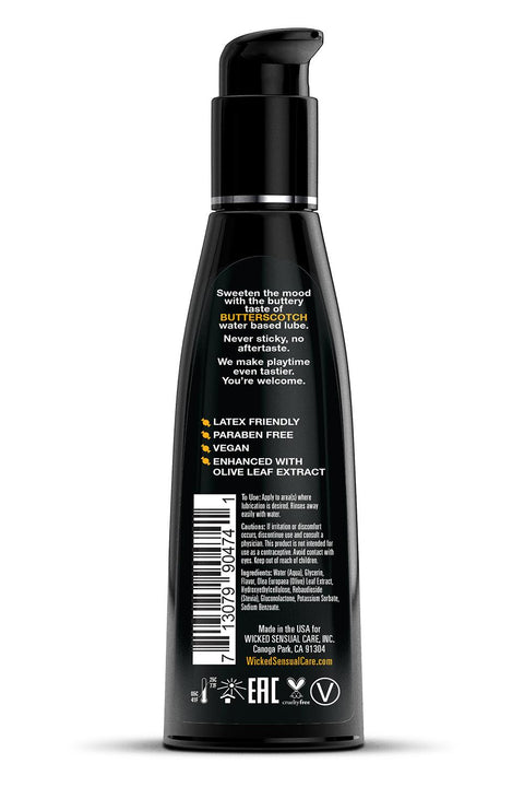 Wicked Aqua Butterscotch Flavoured Lube 120ml
