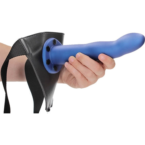 Ouch Curved Hollow Strap 8" Blue
