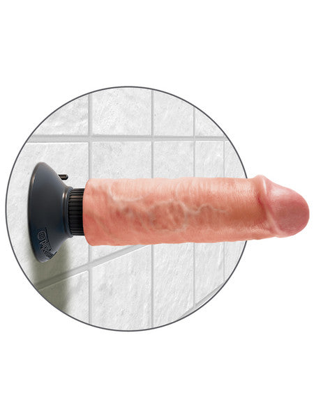 King Cock 6" Vibrating Cock Flesh