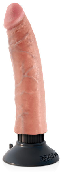 King Cock 7" Vibrating Cock Flesh