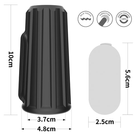 Lovetoy Knights Vibrating Ridge Knights Ring Black