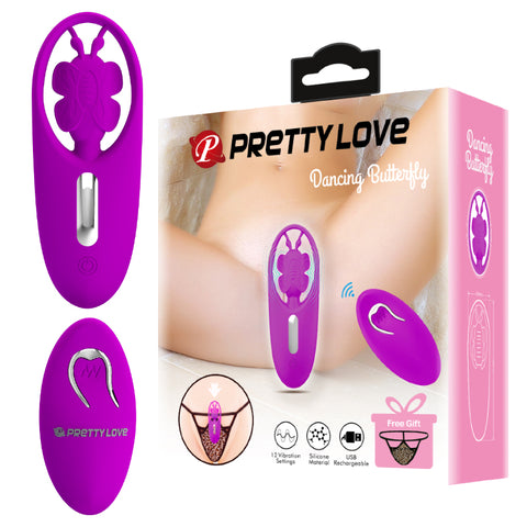 Pretty Love Dancing Butterfly Panty Vibe Purple 070ZW