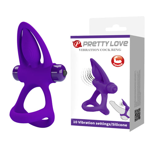 Pretty Love Vibration Cock Ring BI-210306