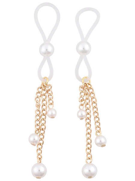 Sex & Mischief Pearl Nipple ties