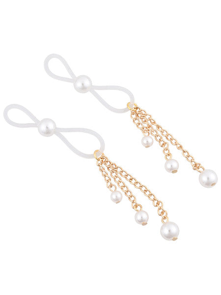 Sex & Mischief Pearl Nipple ties